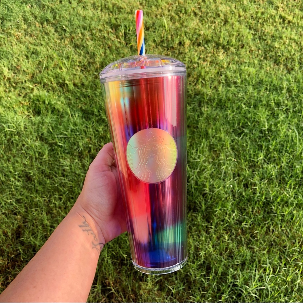 NEW! STARBUCKS RAINBOW IRIDESCENT LIMITED EDITION TUMBLER